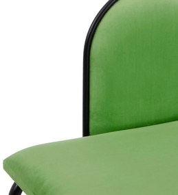 Panca 110 x 40 x 68 cm Tessuto Sintetico Metallo Verde