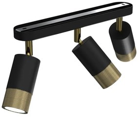 Faretto LINK 3xGU10/8W/230V nero/ottone