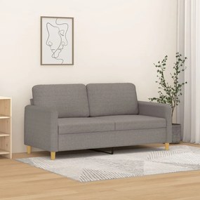 Divano A 2 Posti Tortora 140 Cm İn Tessuto /