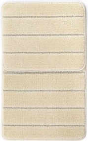 Set di tappetini per il bagno color crema 2 pz 50x80 cm Yeni Cizgli – Foutastic