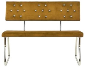 Panca 110 cm in Velluto Marrone