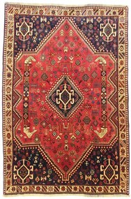 Gashghai Tappeto 170 x 250 Rosso (Iran) Annodato A Mano