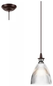 Lampadario LED a sospensione con filo JODI 1xE27/60W/230V bronzo