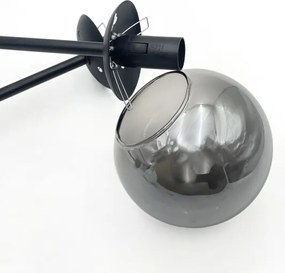 Brilagi - Plafoniera MALIVA 4xE14/15W/230V nero/fumé