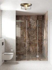 Searchlight 66210-2AB - Plafoniera per bagno PRESTON 2xE27/60W/230V IP44 Ø 33 cm ottone