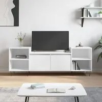 Mobile Porta TV Bianco 160x35x55 cm in Legno Multistrato 831340