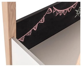 Scrivania per bambini in legno di pino 40x100 cm Roxana - Marckeric