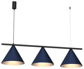 Lampadario a cavo CAPITAL 3xGX53/15W/230V blu
