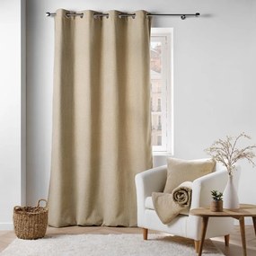 Tenda bouclé beige 140x240 cm Wooly - douceur d'intérieur