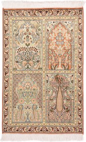 Cashmere Silk Tappeto 100 x 60 (Indian) Annodato A Mano
