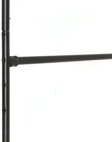 Appendiabiti a piantana mobile LINEA, nero