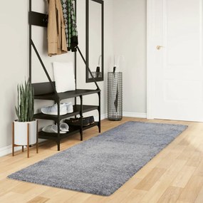 Tappeto Shaggy Pamplona A Pelo Lungo Moderno Blu 80x250 Cm /