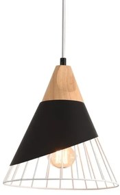 Lampadario a sospensione con filo IRIS 1xE27/40W/230V nero