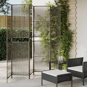 Divisorio Per Ambienti A 6 Pannelli Grigio İn Polyrattan /