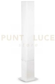 Edo paletto quadrato antracite 1 luce attacco gx53 bianco h.80cm