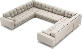 Divano angolare imbottito Bali 9 posti - L327 x l256 x h75