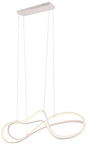 Apparecchio a sospensione a LED bianco con paralume in metallo Nala - Trio Select