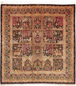 Ghom Tappeto 210x200 (Iran) Annodato A Mano