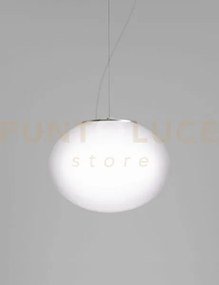 Lucciola sospensione p bianco satinato e nickel satinato e l32ff le...
