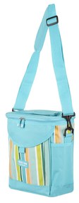 Borsa termica 10 L azzurra con tracolla