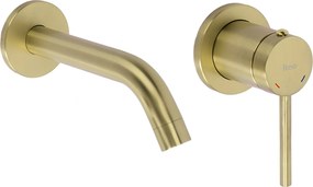 Rubinetto da parete Rea Clif Brush Gold