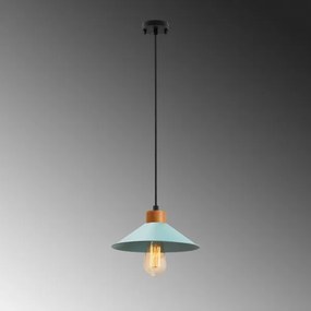 Lampada a sospensione con cavo MANAVGAT 1xE27/40W/230V blu/marrone