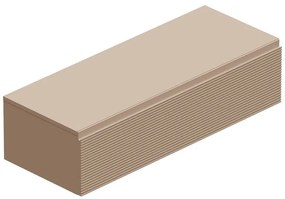Mobile da bagno sotto lavabo Step taupe opaco L 120.3 x H 30 x P 46 cm 1 cassetto, lavabo non incluso