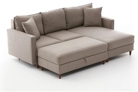 Divano angolare beige (angolo destro) Eva - Balcab Home