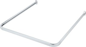 Asta per tende da doccia in argento lucido Era - Wenko