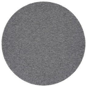 Tappeto grigio rotondo per esterni ø 160 cm Vagabond™ - Narma