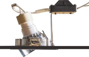 Faretto da incasso Smart in acciaio con WiFi GU10 orientabile - Lock 1