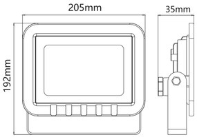 Riflettore a LED LED/50W/230V