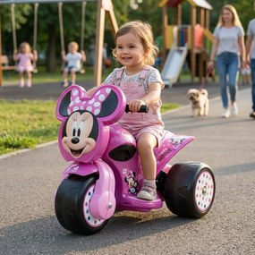 Triciclo Elettrico per Bambini 6V Samurai Disney Minnie Fino a 2–3 km/h Rosa...