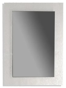 Specchio Frost rettangolare in acciaio grigio 70 x 98 cm