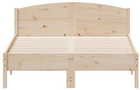 Giroletto con testiera 120x190 cm in legno massello di pino