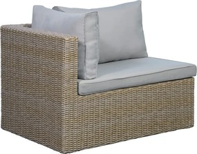 Set di mobili da giardino beige/marrone chiaro in rattan artificiale Modular – Unique Furniture