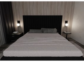 Applique Minimal 1 Luce Indiretta Agni Con Base In Acciaio Nero E Vetro Opale