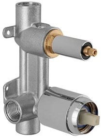 Miscelatore doccia incasso cromo con deviatore a due vie Gemini