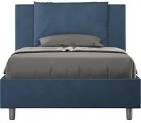 Letto Singolo 100x210 cm con Rete Antea Blu