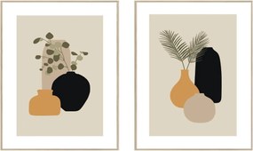 Set di dipinti 2 pz 30x40 cm Plants Graphic – knor