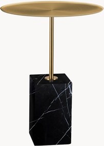 Tavolino rotondo con base in marmo Cole