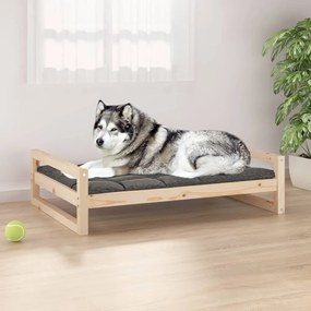 Cuccia per cani 105,5x75,5x28 cm in legno massello di pino