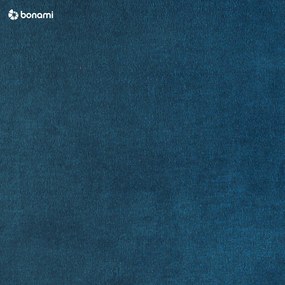 Pouf in velluto blu scuro Devichy , 112 x 60 cm Laure - devichy