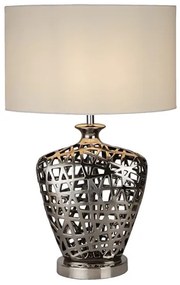 Searchlight EU4852CC - Lampada da tavolo NETWORK 1xE27/60W/230V