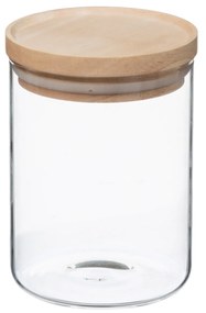 Barattolo 600 ml in vetro borosilicato tappo in legno