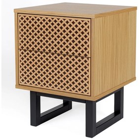 Comodino in rovere Camden Diamond Mora - Woodman