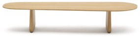 Kave Home - Tavolino salotto Pirita legno massello di rovere con finitura naturale 146 x 56,5 cm FSC 1