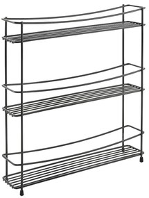 Portaspezie Lava nero a tre livelli Kumino - Metaltex