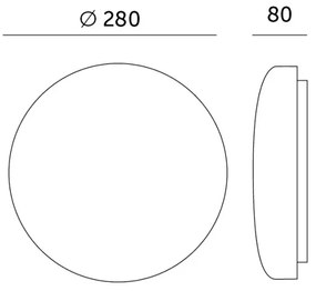 Plafoniera LED bagno con sensore SOFI LX LED/13W/230V IP44 Ø 28 cm