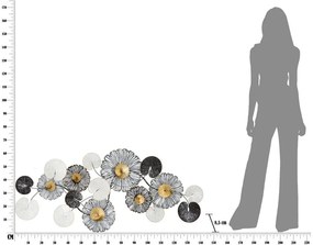 Decorazione da parete in metallo, 143 x 64 cm Troby - Mauro Ferretti